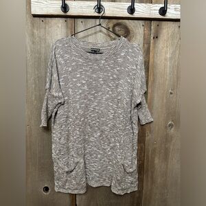 Express Tunic Pocket Sweater in Light Brown Size XS/S Women’s